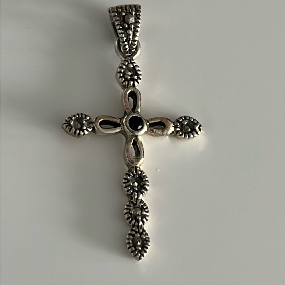 Real Silver Cross Pendant